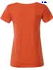  Maglietta T-Shirt Organica Ecosostenibile maniche corte Donna James & Nicholson girocollo con cuciture laterali etichetta strappabile, tiinta unita Ladies Basic-T JN8007 600JN1D E3Ssport.it Stampa RicamoE3Ssport  E3S