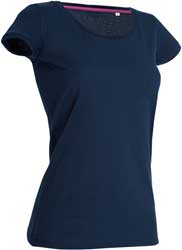  Maglietta T-Shirt maniche corte Donna Stedman collo tondo, aderente senza etichetta Star Megan ST9120 600SD12D E3Ssport.it Stampa RicamoE3Ssport  E3S