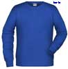  Felpa Organica Ecosostenibile Adulto Unisex James & Nicholson non felpata leggera sgarzata girocollo, collo polsi fondo in costina etichetta strappabile, tinta unita JN8022 Mens Sweat 625JN1A E3Ssport.it Stampa RicamoE3Ssport  E3S