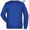  Felpa Organica Ecosostenibile Adulto Unisex James & Nicholson non felpata leggera sgarzata girocollo, collo polsi fondo in costina etichetta strappabile, tinta unita JN8022 Mens Sweat 625JN1A E3Ssport.it Stampa RicamoE3Ssport  E3S