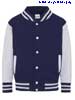  Felpa collo alto, bottoni pressione Bambino AWDis felpata con polsi e fondo costina, tasche laterali con inserti, etichetta removibile JH043J Kids Varsity Jacket 629AW1B E3Ssport.it Stampa RicamoE3Ssport  E3S