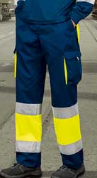 Pantalone alta visibilita lavoro tasconi Valento Factory PAVAFAC adulto 672VA28A