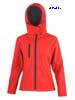  Giacca tecnica Soft Shell Donna Result con cappuccio, con tasche etichetta strappabile, con inserti R230F Womens TX Performance Hooded Softshell Jacket 724RT1D E3Ssport.it Stampa RicamoE3Ssport  E3S