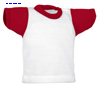 immagine aggiuntiva 4- Mini T-Shirt maglietta maniche corte poliestere Valento girocollo con cuciture laterali bicolore, stampabile in sublimazione Minicamiseta CAVAMIN 871VA1U E3Ssport.it Stampa RicamoE3Ssport  E3S