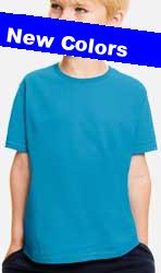  Maglietta T-Shirt maniche corte Bambino Unisex Fruit of the Loom girocollo, busto tubolare tinta unita con etichetta strappabile Kids Iconic 150 T 610230 600FL8B E3Ssport.it Stampa RicamoE3Ssport  E3S