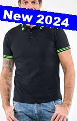 Polo rigata SottoZero unisex uomo manica corta 610SZ6A